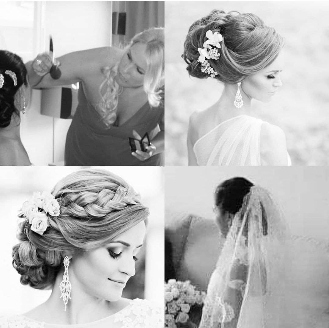 Recogidos de novia en blanco y negro