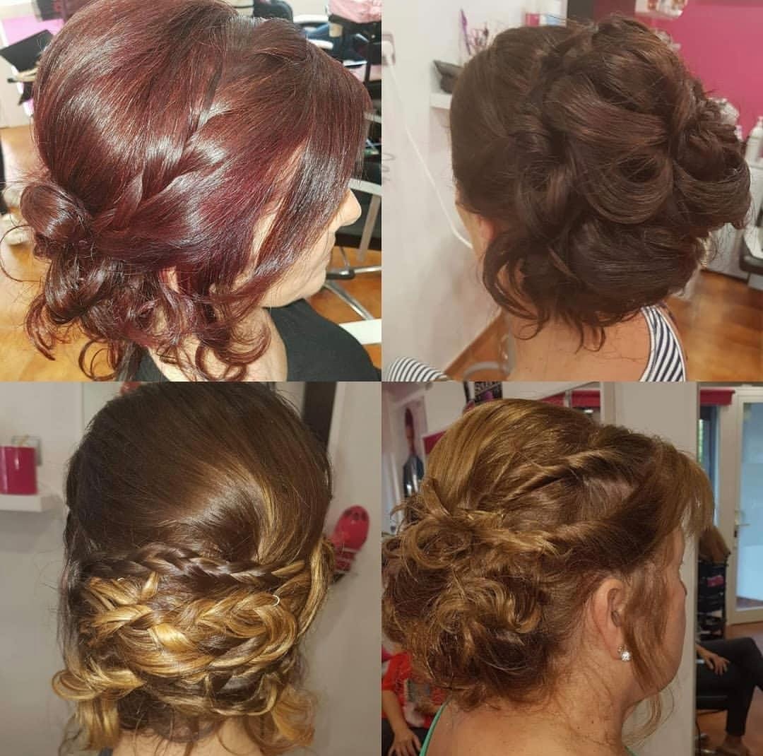 Mosaico de recogidos: trenzas y bucles