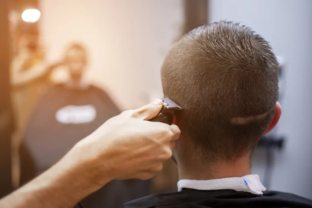 Corte barbería — degradado clásico